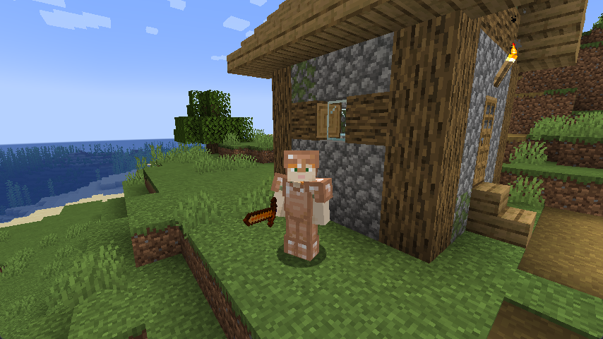 갑옷 모델이 작동중인 플레이어