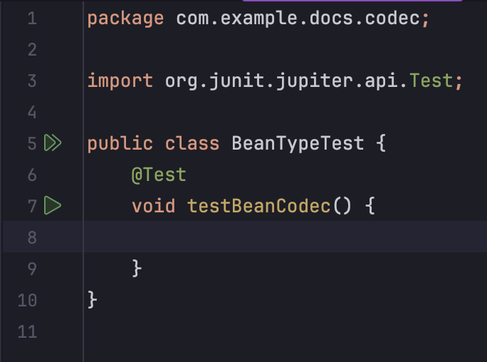 Пустой метод тестирования с тестовыми индикаторами