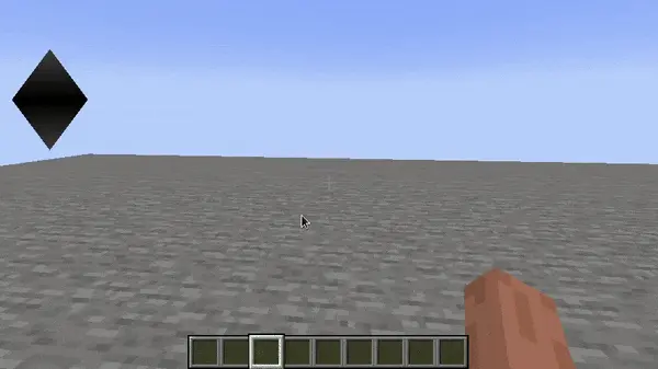 Un video che mostra il diamante ingrandirsi e rimpicciolirsi